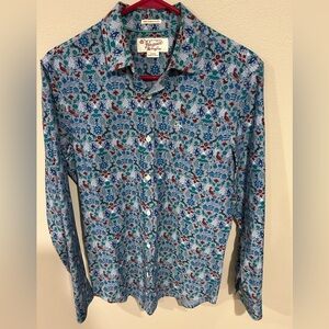 Original‎ Penguin Mens Multicolor Check Long Sleeve Button-Up Shirt Size S